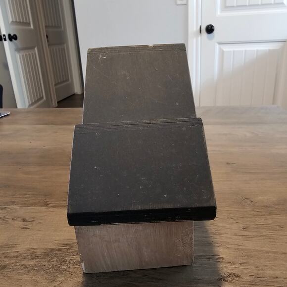 Vintage Cat Wood House Container 3 Pull Out Drawers Kitty 90s Cottage Retro - Picture 8 of 14